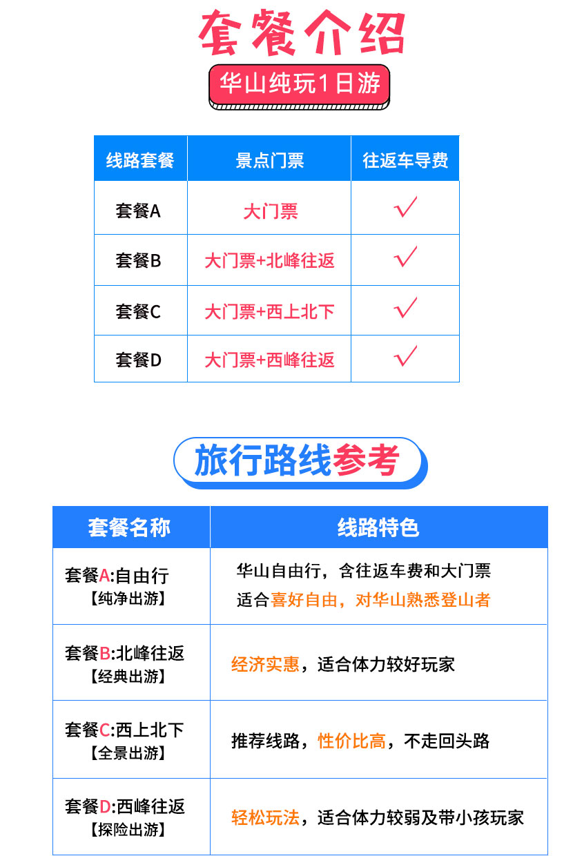  华山一日游,华山一日游最省力线路，华山旅游纯玩，华山门票索道往返，西安西峰索道